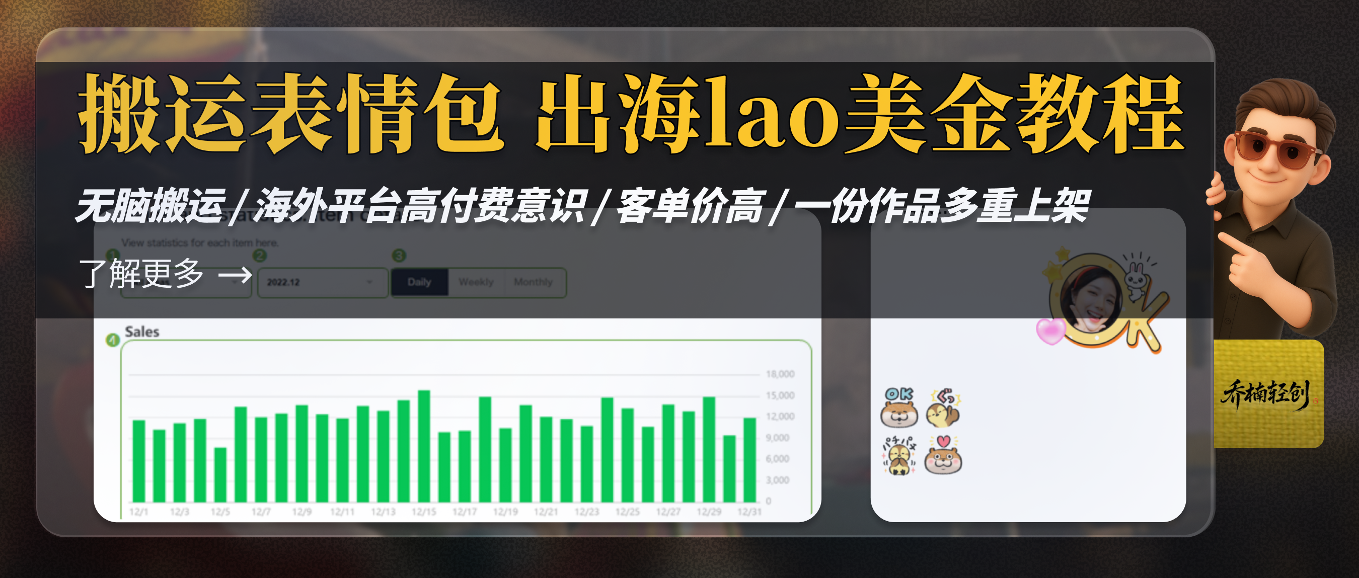 0成本搬运表情包到海外,表情包出海酷酷zhuan美刀,全流程教学